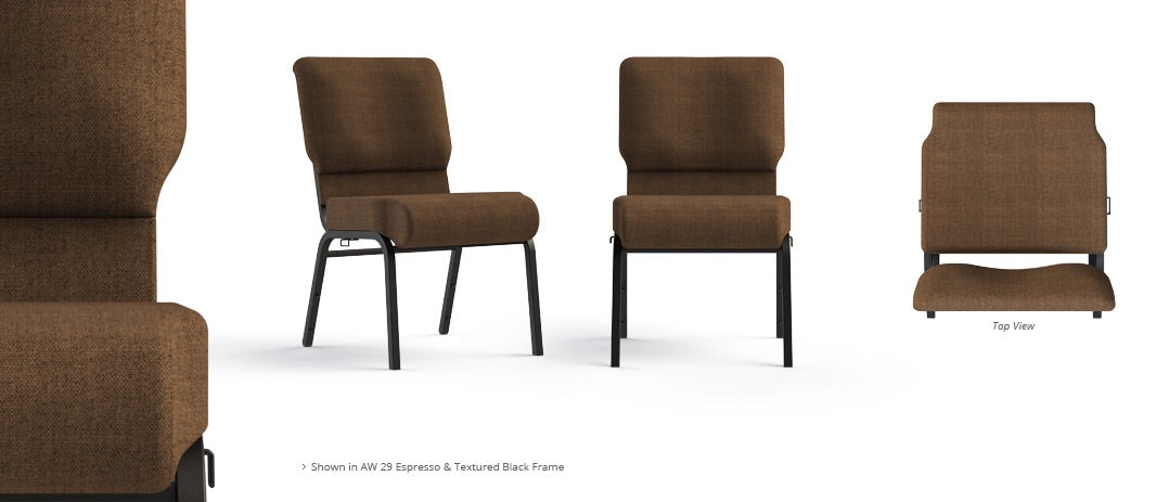 SS7701-20HZ Shown in Espresso with Textured Black frame.