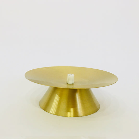 6" Brass Candle Base
