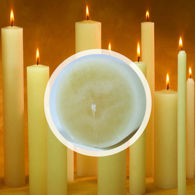 66% Large Diameter Beeswax Candles - Socket Base