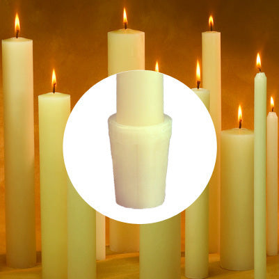 66% Small Diamter Beeswax Candles - Self Fitting End