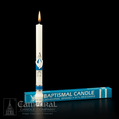 Baptismal Candle - 51% Beeswax