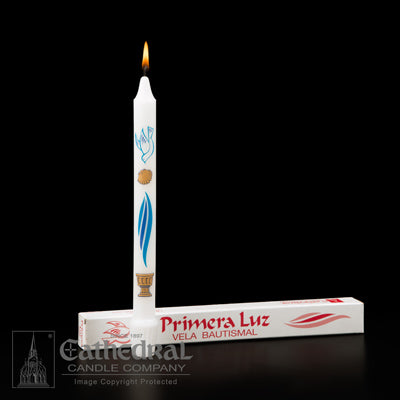 Primera Luz - Spanish Baptismal Candle