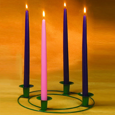 Advent Wreath for Tapered Candles