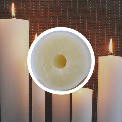 Large Diameter White Paraffin Candle - Tenex Base